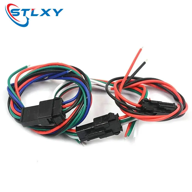 5Pairs 15cm Long JST SM 2Pins Plug Male to Female Wire Connector 3pin 4pin KIT DIY 22AWG