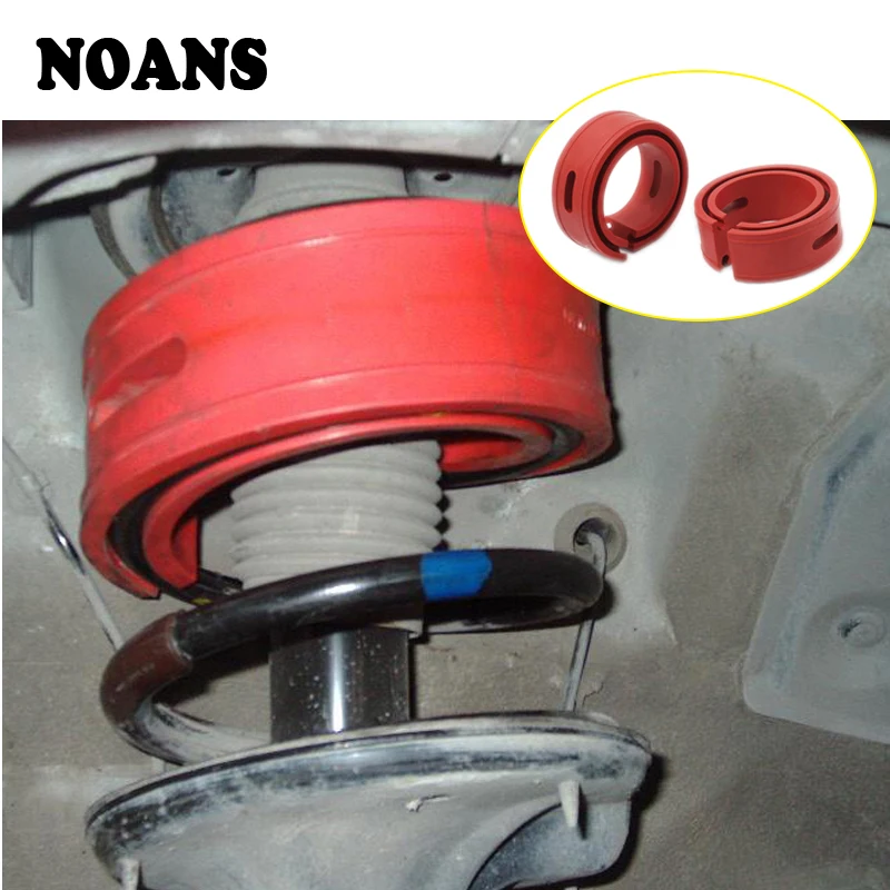 NOANS 2pcs Car Rubber Spring Bumper Shock Absorber Buffer Accessories For Fiat 500 Punto Chevrolet Cruze Aveo Peugeot 206 307