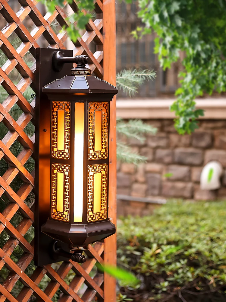 New Chinese Style Outdoor Wall Lights Waterproof Courtyard Lamp Outdoor Villa External Wall Corridor Stair Terrace Balcony Lamp