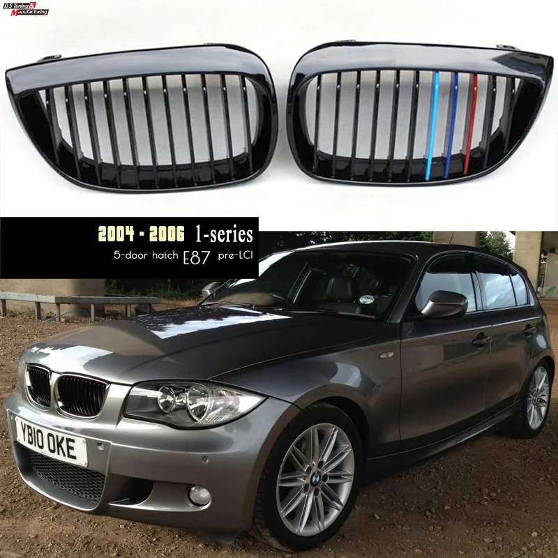 

Black Grille for BMW 1 Series E87 Pre-LCI (2004 - 2006 Hatchback Only), High Gloss Finish, UV-Cut, Fitment Guaranteed
