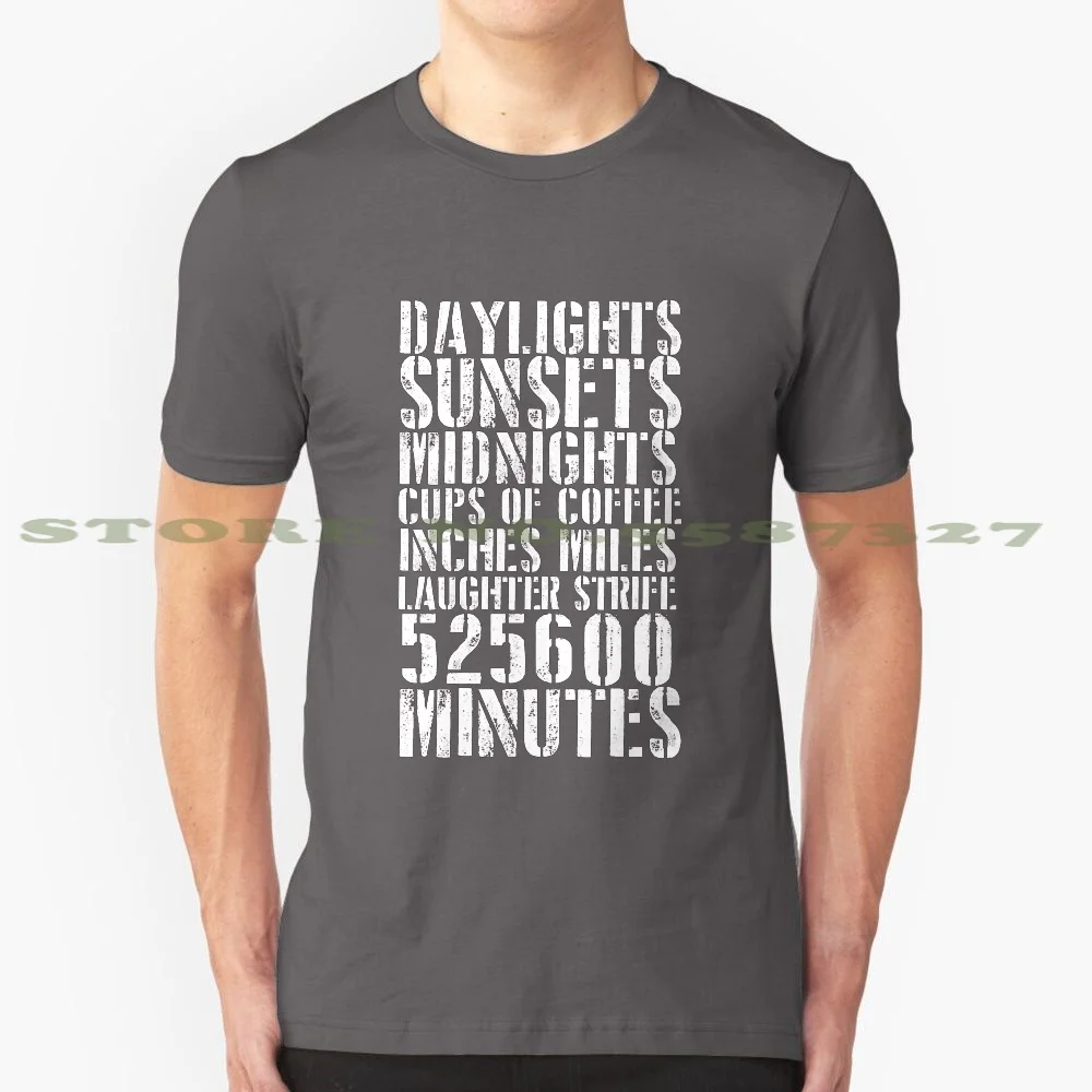 Rent Seasons Of Love 525600 Minutes 100% Pure Cotton T-Shirt Rent Musical Season Beebeejay 525600 Minutes Measure A Year Hiv