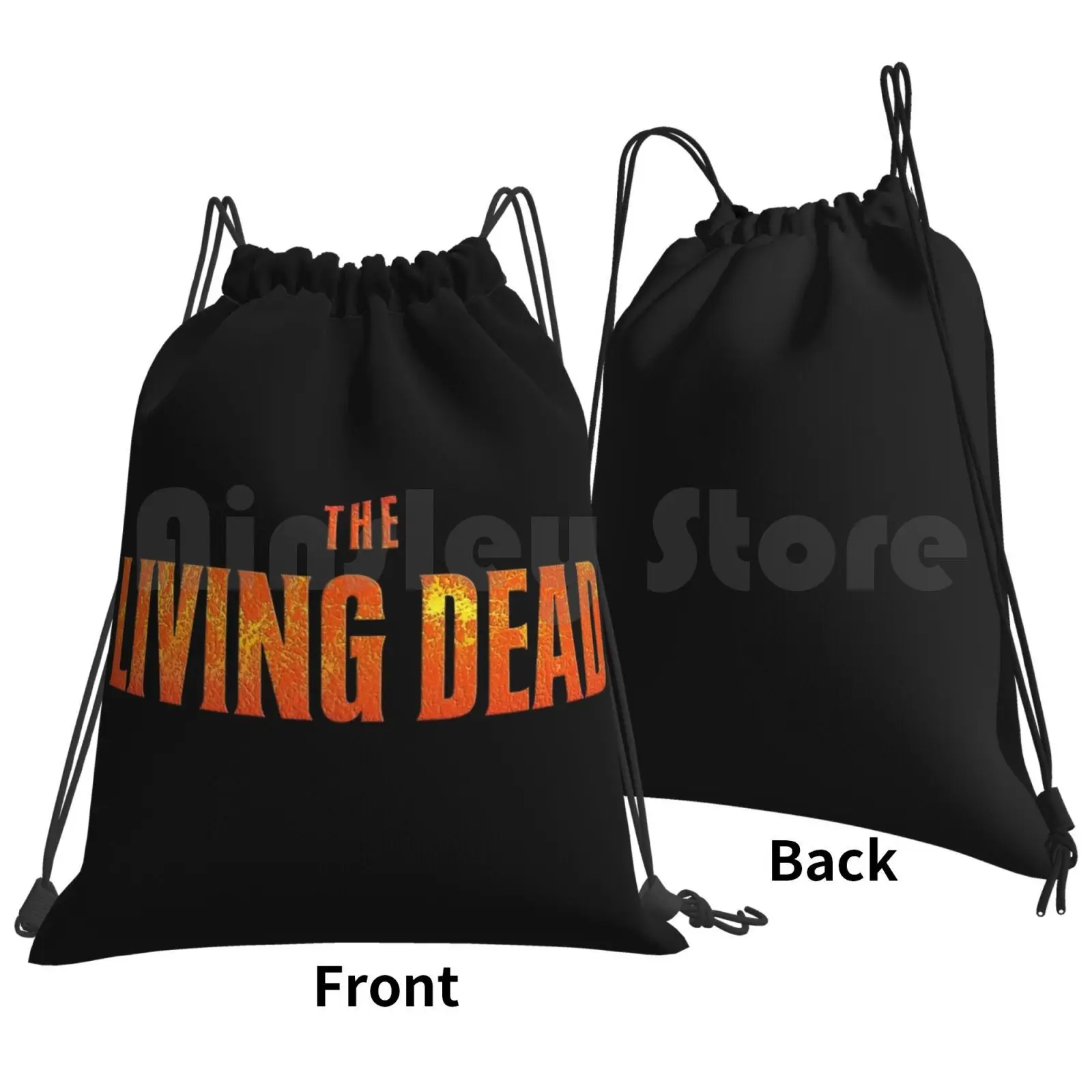 The Living Dead Backpack Drawstring Bag Riding Climbing Gym Bag The Living Dead Living Dead Horror Zombies Zombie Movies