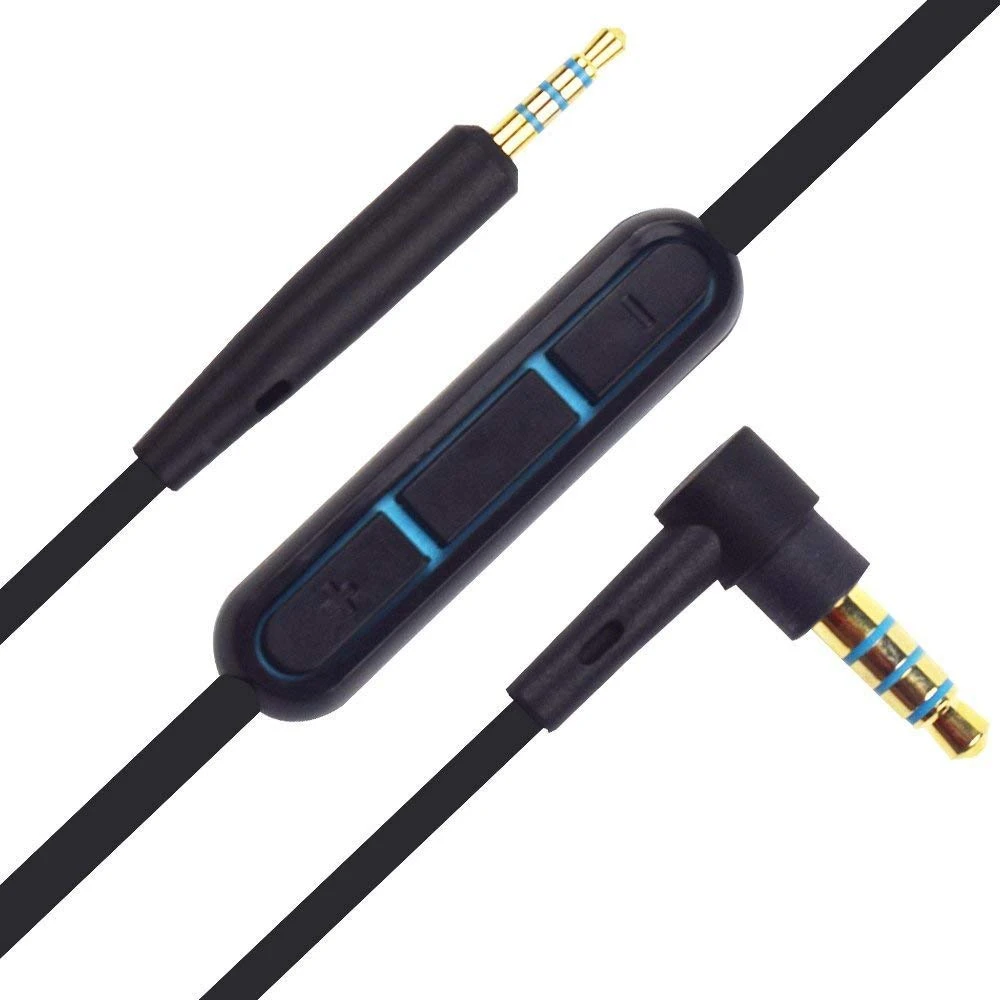 Replaceable Earphone cable with remote control line-in microphone for Bose SoundTrue QuietComfort 25 QC25 OE2 OE2i headphone