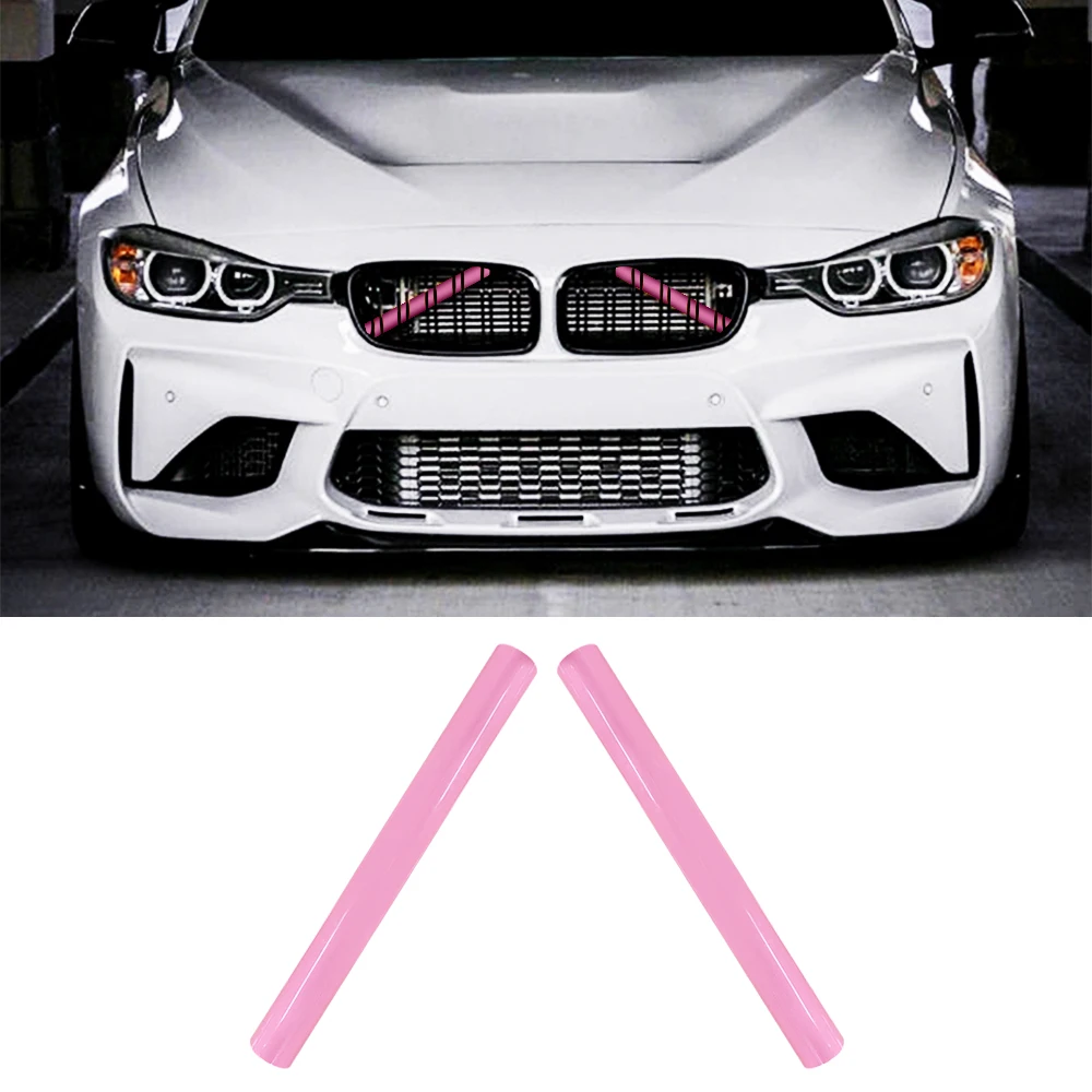 

Car Front Grille Trim Strips For BMW F30 F20 F21 F32 G20 F31 F34 F35 F36 Pink Car Sport Styling Decoration Accessories Sticker