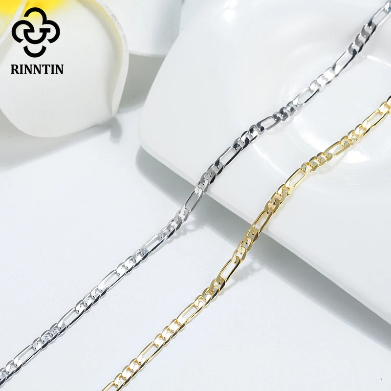 Rinntin 925 Sterling Silver Beads Chain Anklet for Women Fashion Adjustable Summer Beach Foot Bracelet Anklets Jewelry SA13
