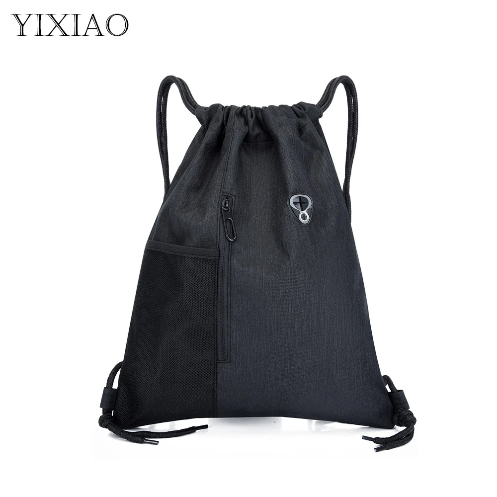 

YIXIAO Outdoor Sports Training Waterproof Backpack Fitness Drawstring Storage Casual Rucksacks Gym Bags Knapsack