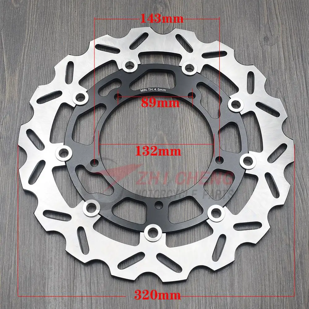 For YAMAHA FZ-1 Fazer Non ABS (1000cc) 2006-2015 FZ1 Fazer (Half Fairing -ABS) 2008-2015 Motorcycle Front Brake Disc Rotor