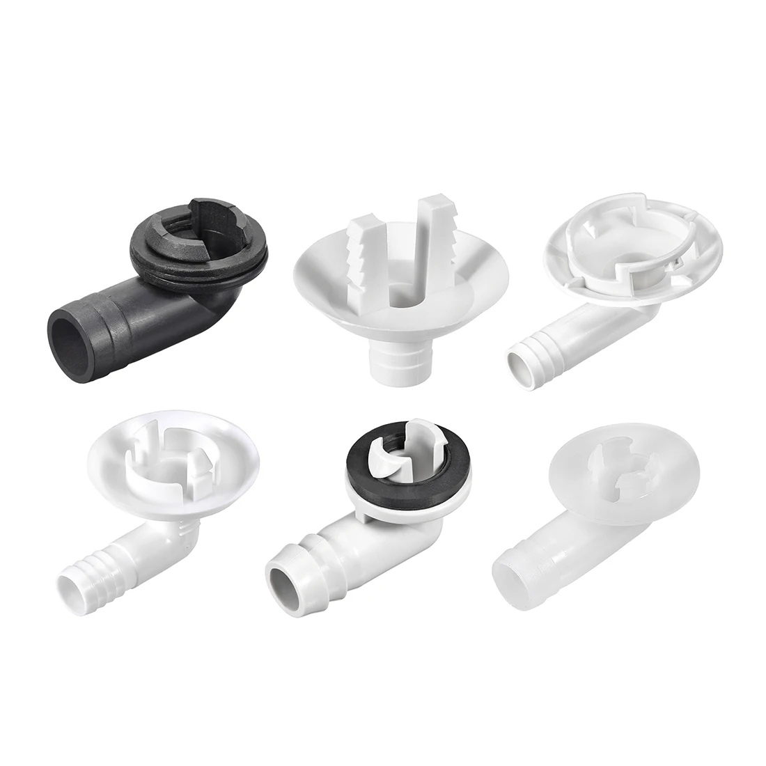 uxcell 3Pcs Air Conditioner Drain Hose Connector Elbow Fitting for Mini-Split Units and Window AC Unit 40mm