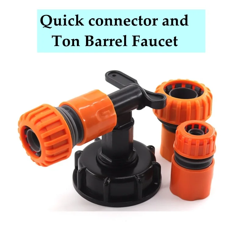 

Plastic Ton Barrel Joint Tank Tap IBC Barrel Adapter Garden Irrigation Connection Valve Hose Switch Fittings Gardening Joint