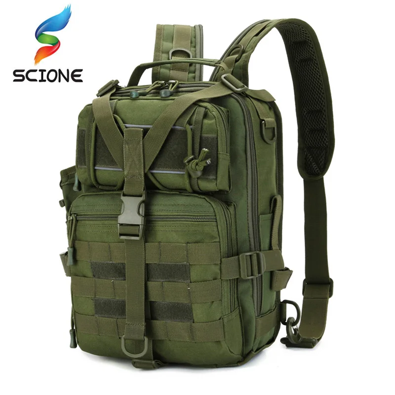 New 20L Tactical Assault Bag Fishing Military Sling Backpack Molle for Outdoor Hiking Camping Hunting Backpack Travel Bag XA517Y