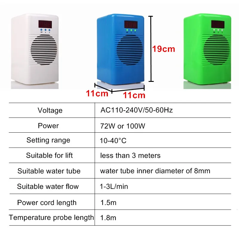 110-240v Mini Aquarium Chiller Or Dual Warmer Cooler Water Temperature Control For Fish Shrimp Tank Marine Coral Reef Tank