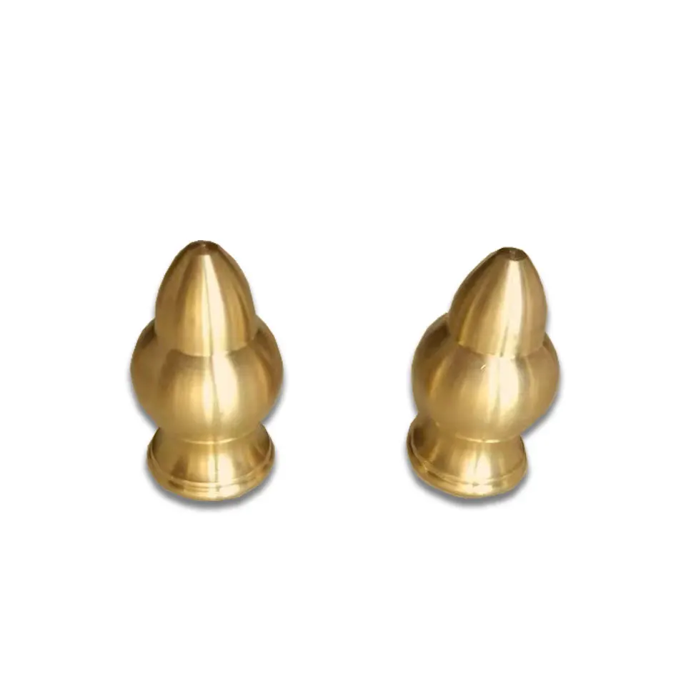 Lámpara de techo con cabeza de bala de latón puro, tuerca decorativa, dientes interiores M10, diámetro 17,5x31mm