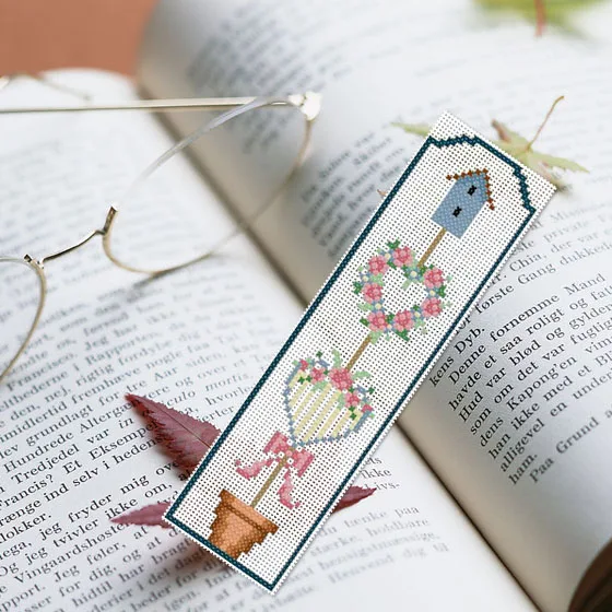 Top Craft Cross Stitch Bookmark Nests, Plastic Fabric, Needlework Embroidery Crafts, Counted Cross-Stitching Kit