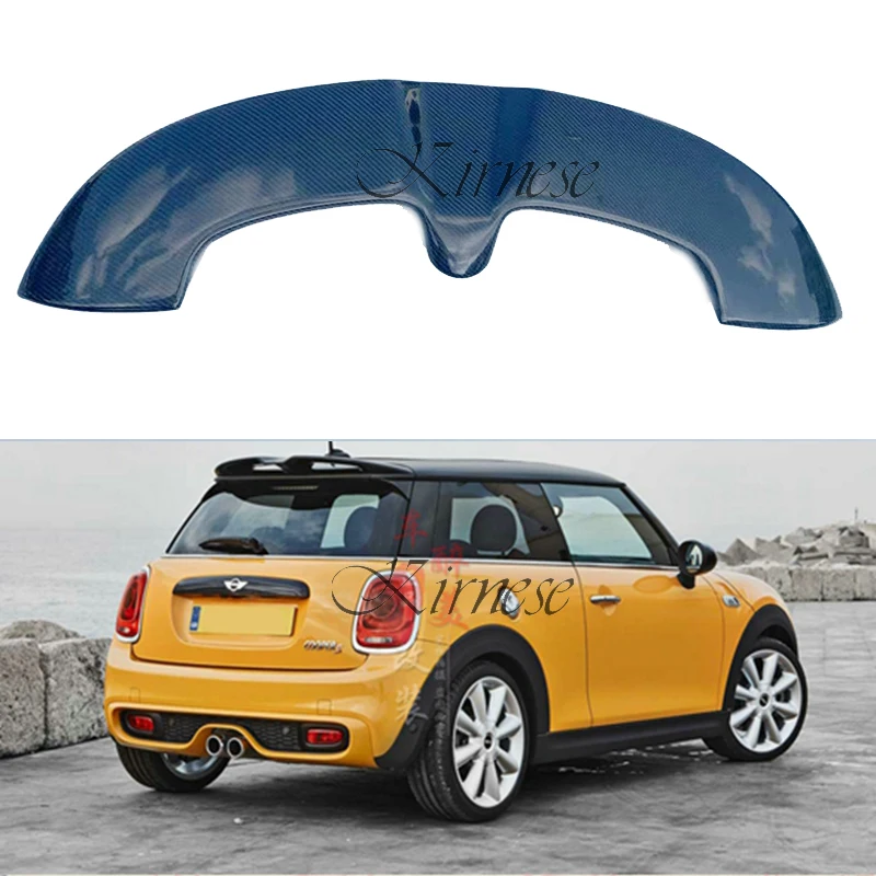 

Carbon Fiber /FRP JCW Roof Spoiler Glossy Carbon fiber Rear Window Wing Body Kit Racing Accessories Trim For Mini F55 F56 Cooper