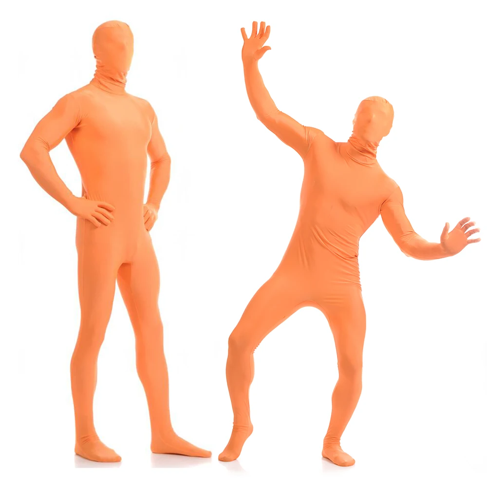 Zentai – combinaison de corps complet, costume d'halloween, personnalisé pour les yeux ouverts, la bouche peut ajouter une fermeture éclair à l'entrejambe, livraison gratuite