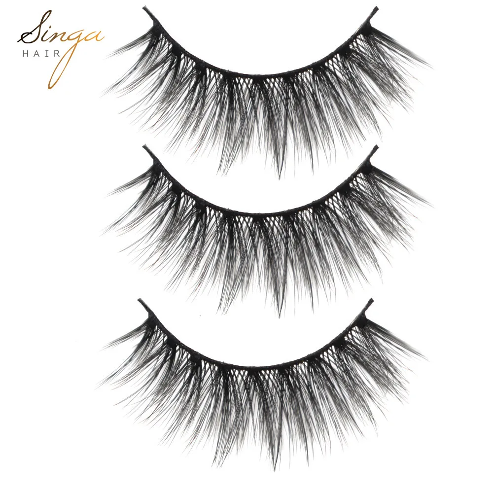 3D Extensions False Eyelashes 8028 Hand Made 5 Pairs Faux Mink Eyelashes Natural Long Thick Volume Makeup Eye Lashes Black