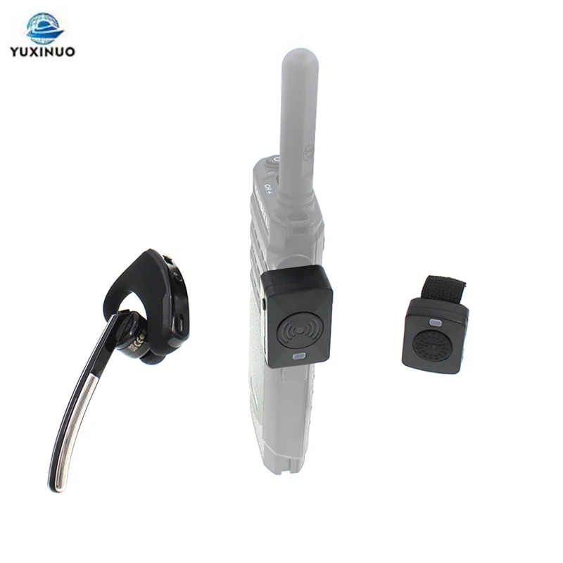 Adaptador sem Fio Walkie Talkie Bluetooth Fone de Ouvido Ptt Fone de Ouvido para Baofeng Uv5r Uv82 8w 888s Talkie Tyt Wouxun Rádio Bidirecional