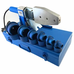 SX63 Blu 1 Set Nuovo 1200W Saldatrice per tubi dell'acqua in plastica PPR Macchina per fusione a caldo Controllo digitale della temperatura per tubi da 20-63mm