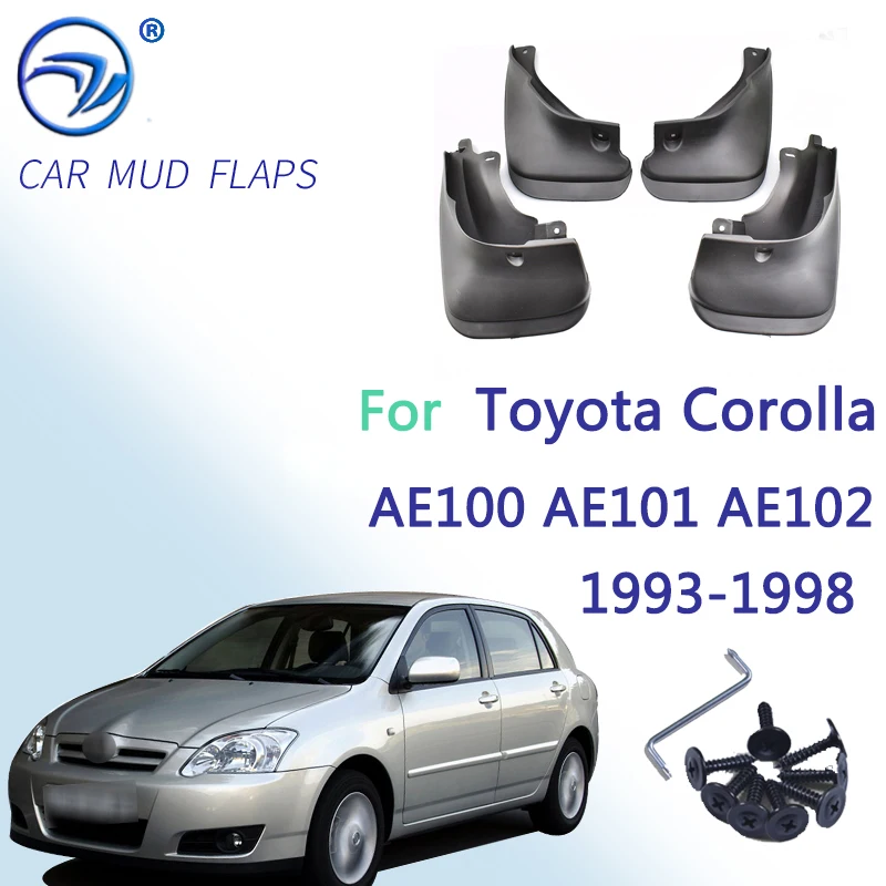 Front Rear Mud Flaps For Toyota Corolla Sedan AE101 AE102 AE100 1993 - 1998 Splash Guards Mudguards 98 1997 1996 1995 1994 1993