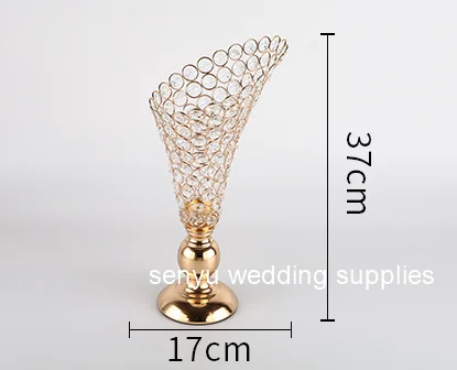 

Latest design Cheap crystal wedding tall floral wedding centerpieces crystal flower stand for sale