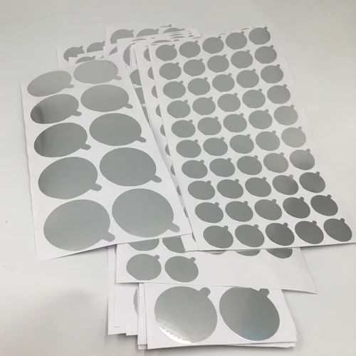 Imagen 2 del producto 9MM 11MM 13MM 15MM 22MM 32MM 38MM pegatina de sellado de lámina para botellas de tubo blando sello de boca pegatinas adhesivas