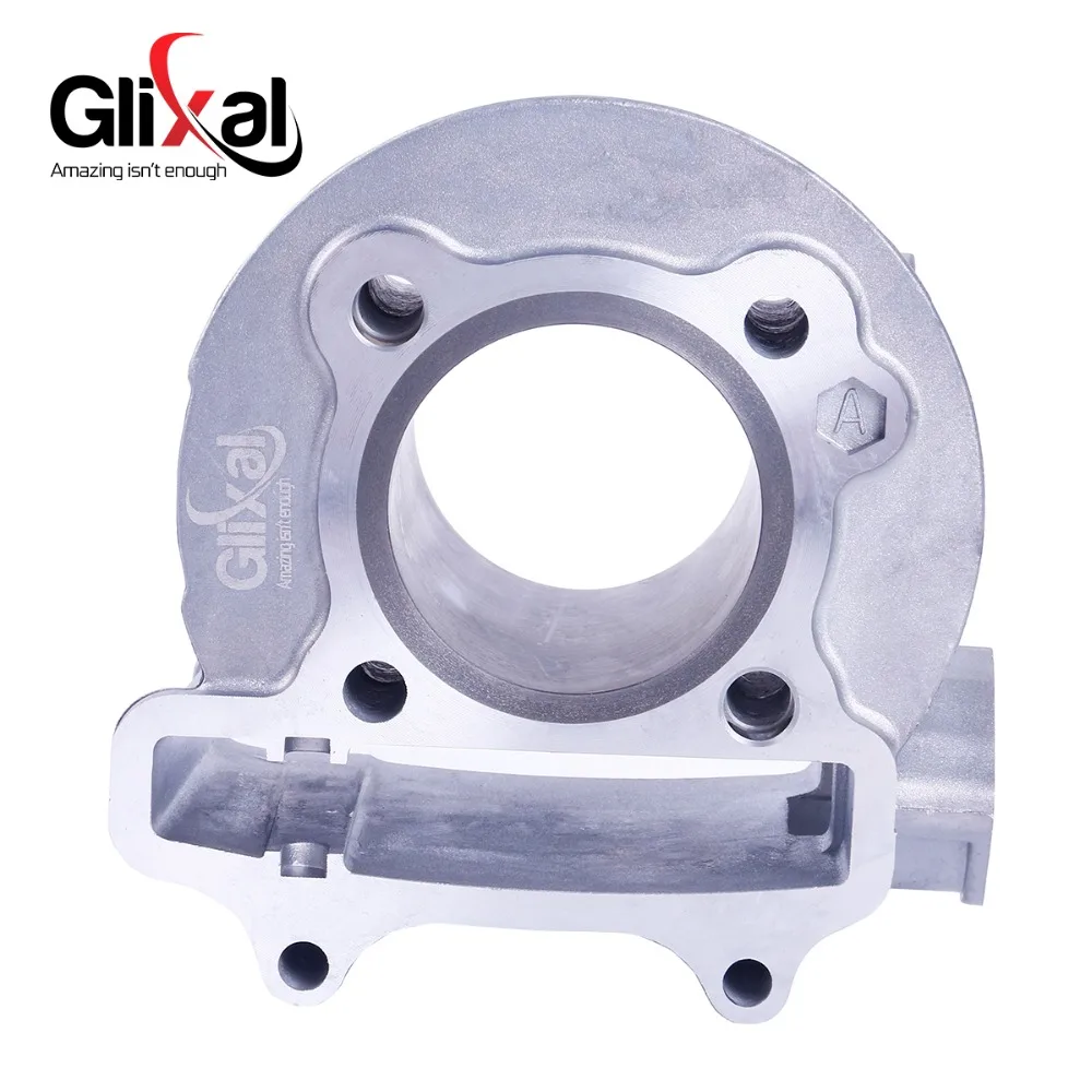 Glixal GY6 125cc 152QMI 4-stroke Chinese Scooter 52.4mm Cylinder Block for JONWAY,BASHAN,ZNEN,ROKETA,TANK,BMS Moped ATV Go-Kart