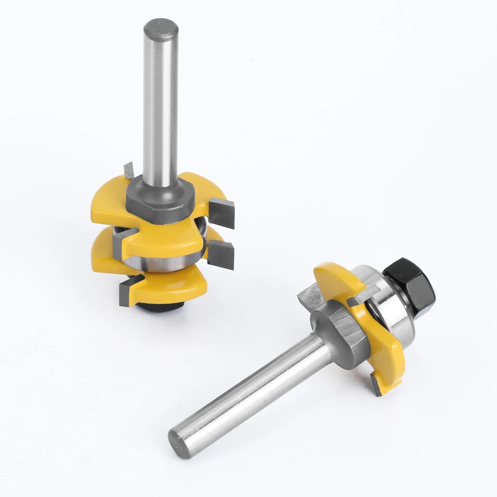 Imagem -04 - Lavie-router Bits Tongue And Groove T-slot Fresa mm Haste Joint Montar Madeira Carpintaria Ferramentas de Corte Mc02121 Pcs