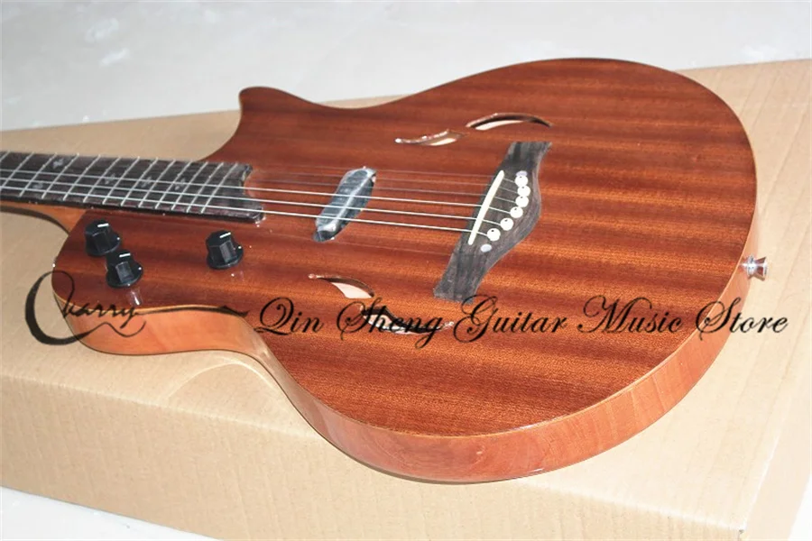 Pre-customized Irregular Electric Guitar,Semi hollow  T5 clas guitar,Mahogany Body,Chrome Buttons