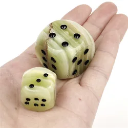 1PCS Natural Marble Dice Stones 2cm 3cm Playing Games Dice Party Home Decor