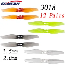 Gemfan Toothpick Hurricane 3018 3 inch 3X1.8 2-Blade Propeller 1.5mm/2.0mm Hole T Mount for FPV RC Drone 1108-1303 5000KV Motor