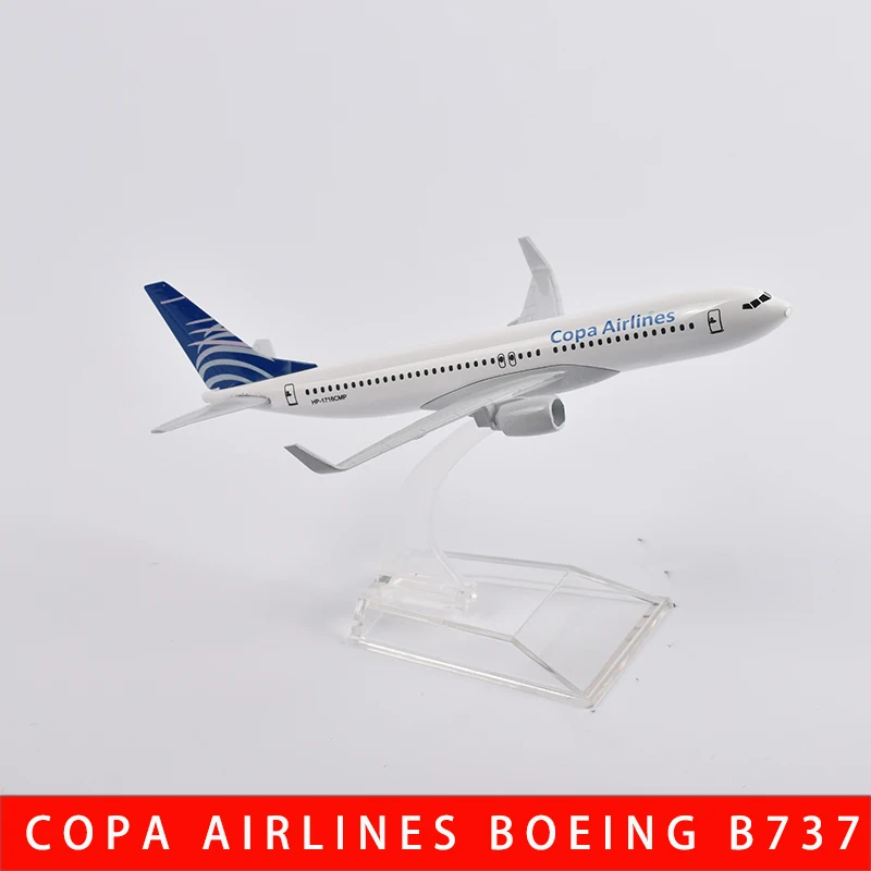 JASON TUTU 16cm Copa Airlines Boeing B737 Airplane Model Plane Model Aircraft Diecast Metal 1/400 Scale Planes Dropshipping