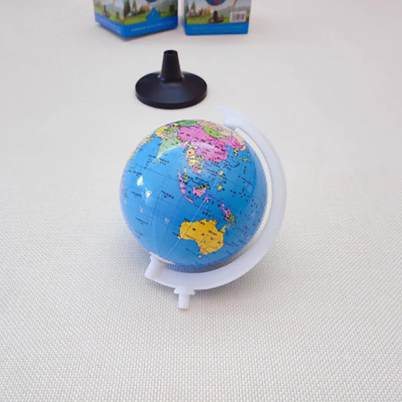 Small Globe Of The World With Stand Geography Map Educational Toy For Kids Globe With Labels Of Continents, Countries, Capitals