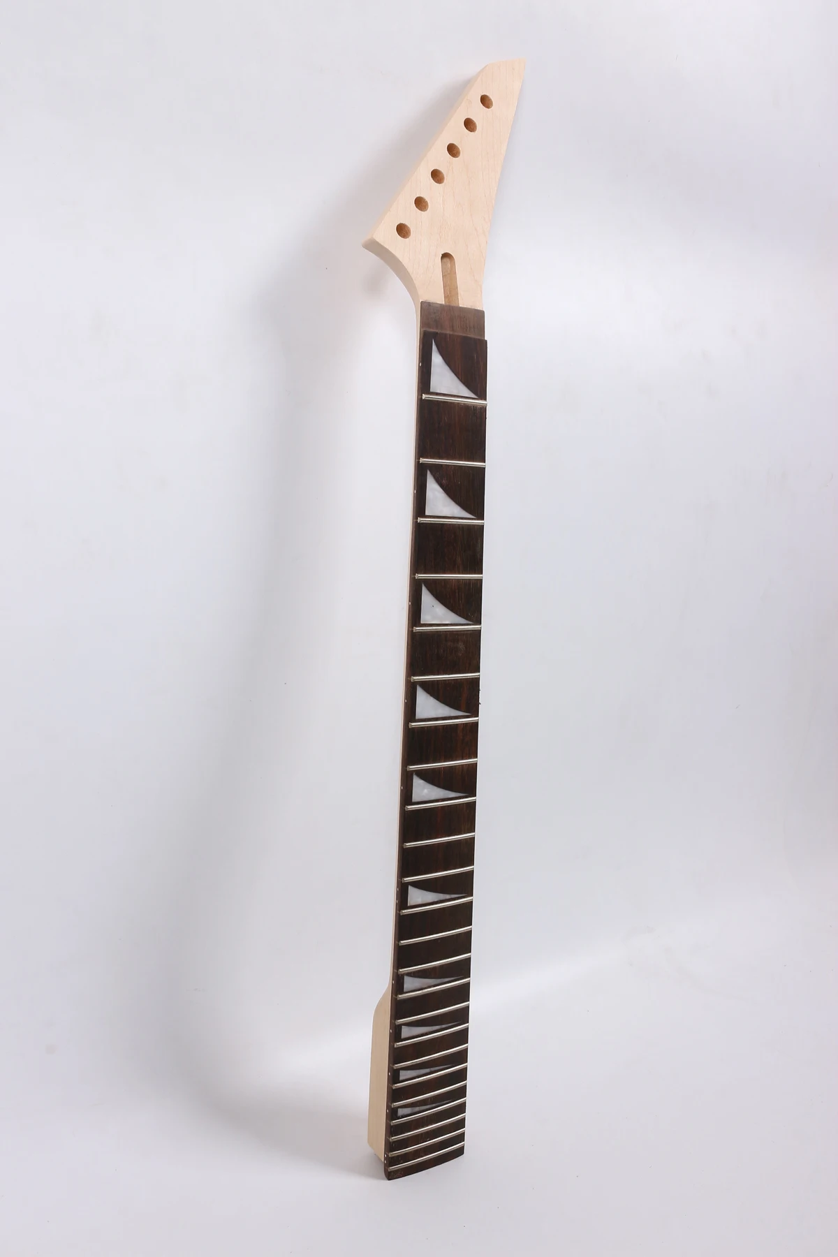 

25.5 648 mm 24 fret electric guitar neck unfinished maple make and rosewood fingerboard