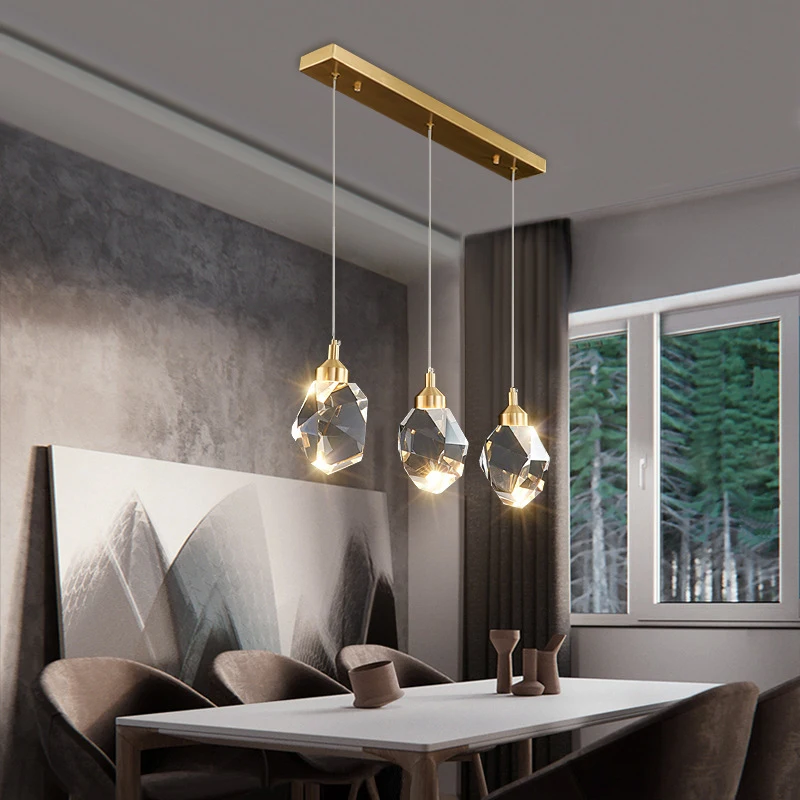 Homhi Modern Pendant Lamp Led Bedroom Chandelier For Crystal Dining Room Luminaire Decoration Salon Hanging Dining Room HPD-058