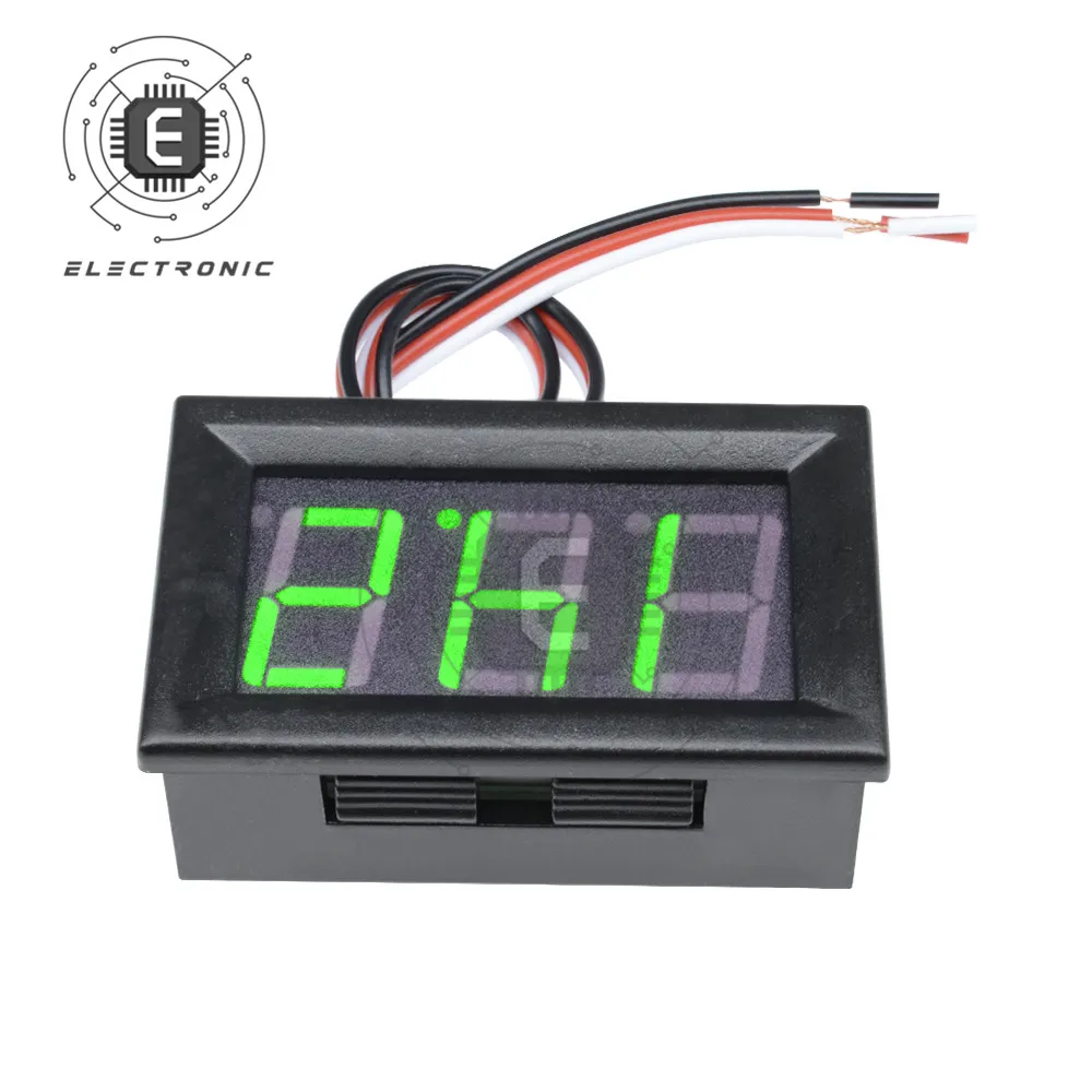 DIY Red Blue 0.56\'\' Digital LED Mini Display Module DC 0-100V Voltmeter Voltage Tester Panel Meter Gauge for Motorcycle Car