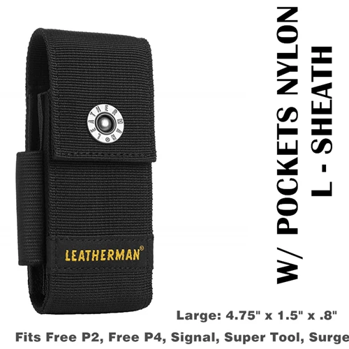 1PC. Nylon Molle-Compatible Sheath for Leatherman Multi-Tools Free P2/P4 Wave Charge Surge Signal Rebar Sidekick No Side Pocket