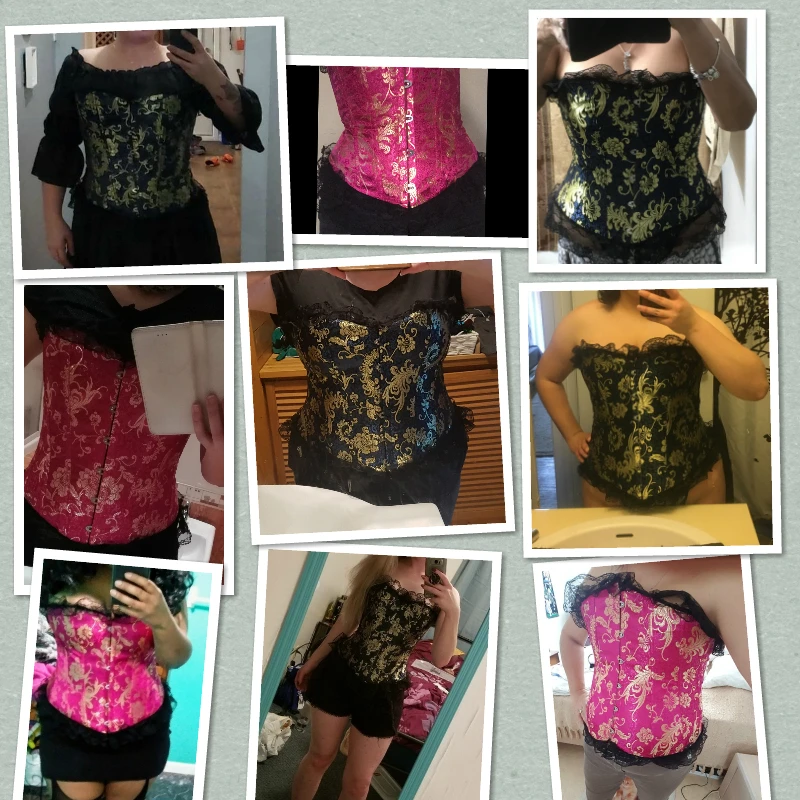 Womens Sexy Corsets Gothic Bustier Vintage Plus Size Halloween Corselet Boned Retro Tops Burlesque Woman Tummy Slimming Sheath