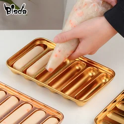 1/2Pcs Stainless Steel Sausage Mold with Lid Oil Brush Hot Dog Prototyping Ham Mold Kitchen Baking Tool Jelly Making Box