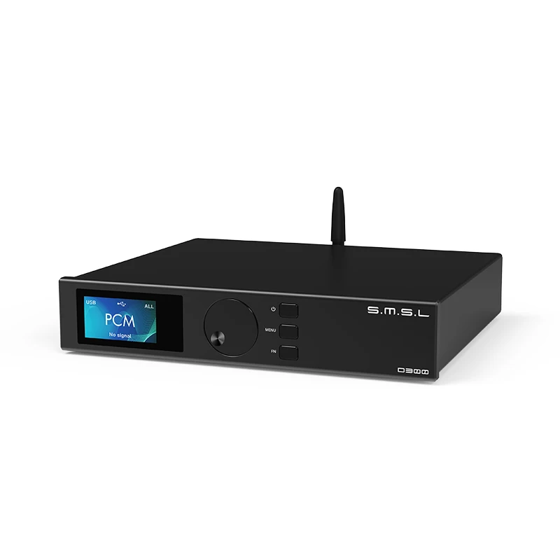 SMSL D300 AUDIO DAC ROHM BD34301EKV DSD512 PCM 768kHz 32bit Qualcomm Bluetooth5.1 XMOS XU208 LDAC HD XLR RCA With Remote Control