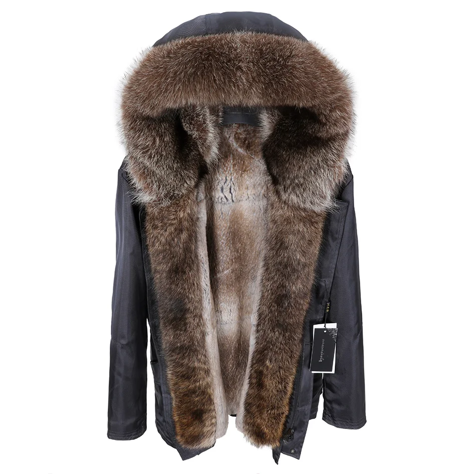 Fur-Trim Hooded Parka — product detail 13