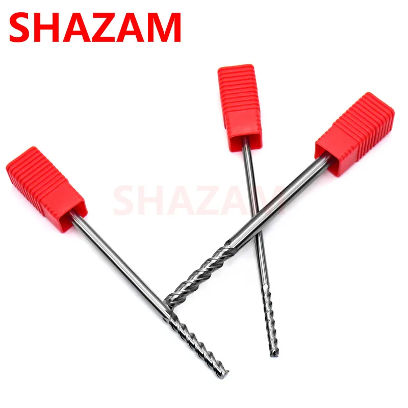 Fräsen Cutter Legierung Beschichtung Wolfram Stahl Werkzeug Hrc55 Aluminium Cnc Bearbeitungs 3 Klinge Verlängern Fräsen Cutter Woodding Cutter – Detail 3