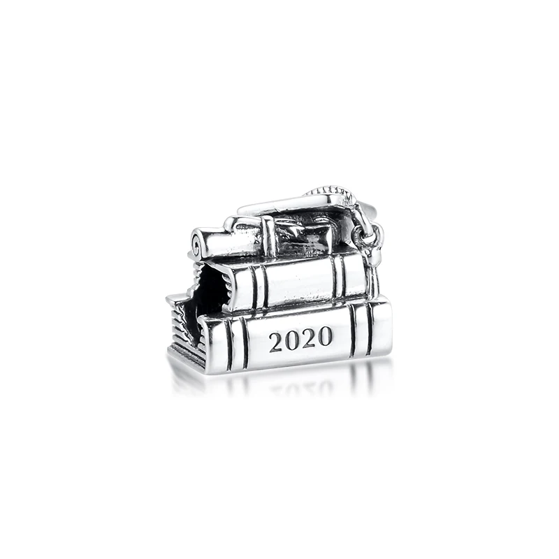 2020 Graduation Books Charm acsesoris for women Sterling Silver Jewelry Fits Original Bracelets Bead For Jewelry Making