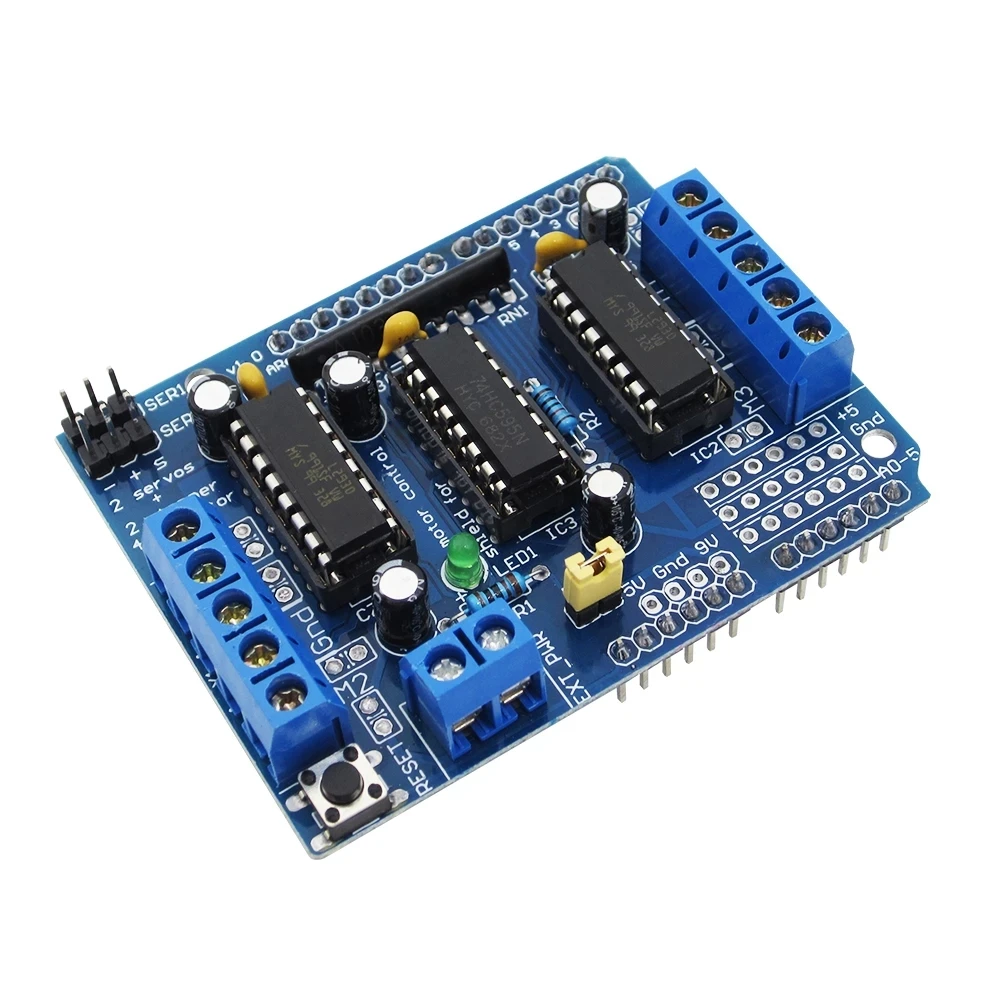 Motor Drive Shield L293D Module for Arduino Duemilanove Mega for arduinodiy rc toy kit electroincs develop learing p