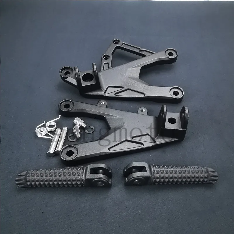Motorcycle Front Rear Footrest Foot Pegs Bracket Set For Yamaha YZF R1 YZF-R1 R1S R1M 2015 2016 2017 2018