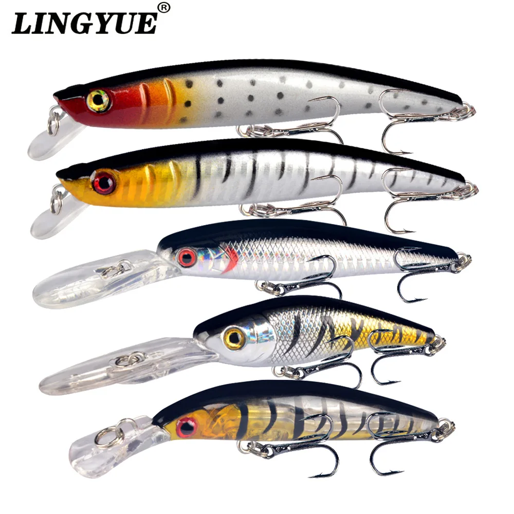 New 5pcs/Set Fishing Lures Mixed 5 Different Style Minnow Model High Quality Carp Wobblers Fishing Tackle Artificial Hard Bait