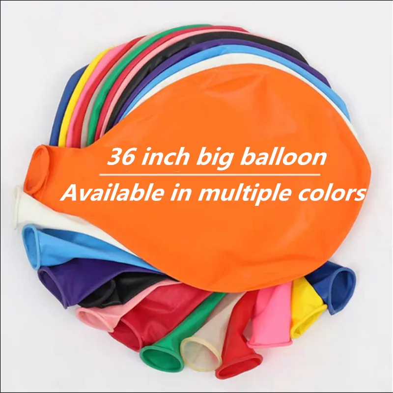 36 Inch Colorful Round Helium Latex Balloon, Baby Shower, Valentine\'s Day Wedding And Birthday Party Decoration