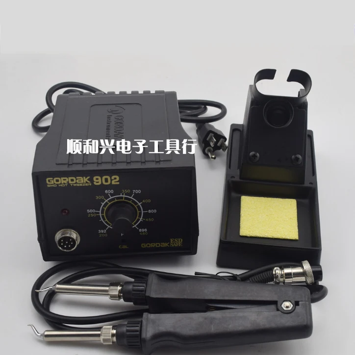 

220V 75w SMD Tweezers Soldering Station Iron 902 ESD Anti-static Adjustable Temperature Control Thermostat 900M TIP