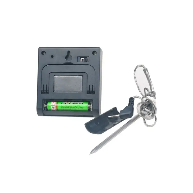Termometro da cucina digitale Display LCD sonda lunga per Grill forno cibo carne cottura allarme Timer strumenti di misurazione