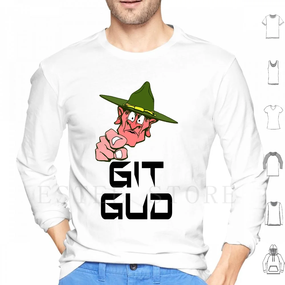 Drill Sergeant Git Gud Hoodies Drill Drill Sergeant Git Gud Get Good Gamer Gaming Game Video Game Video Games