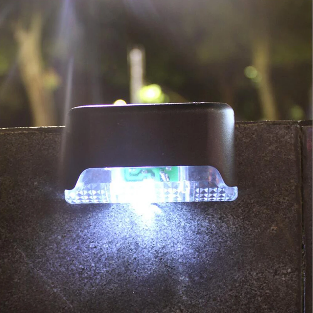 Solar Powered Led Step Light Outdoor Waterproof Pathway Stair Solar Light Garden Landscape Balcony Fence Solar Lights